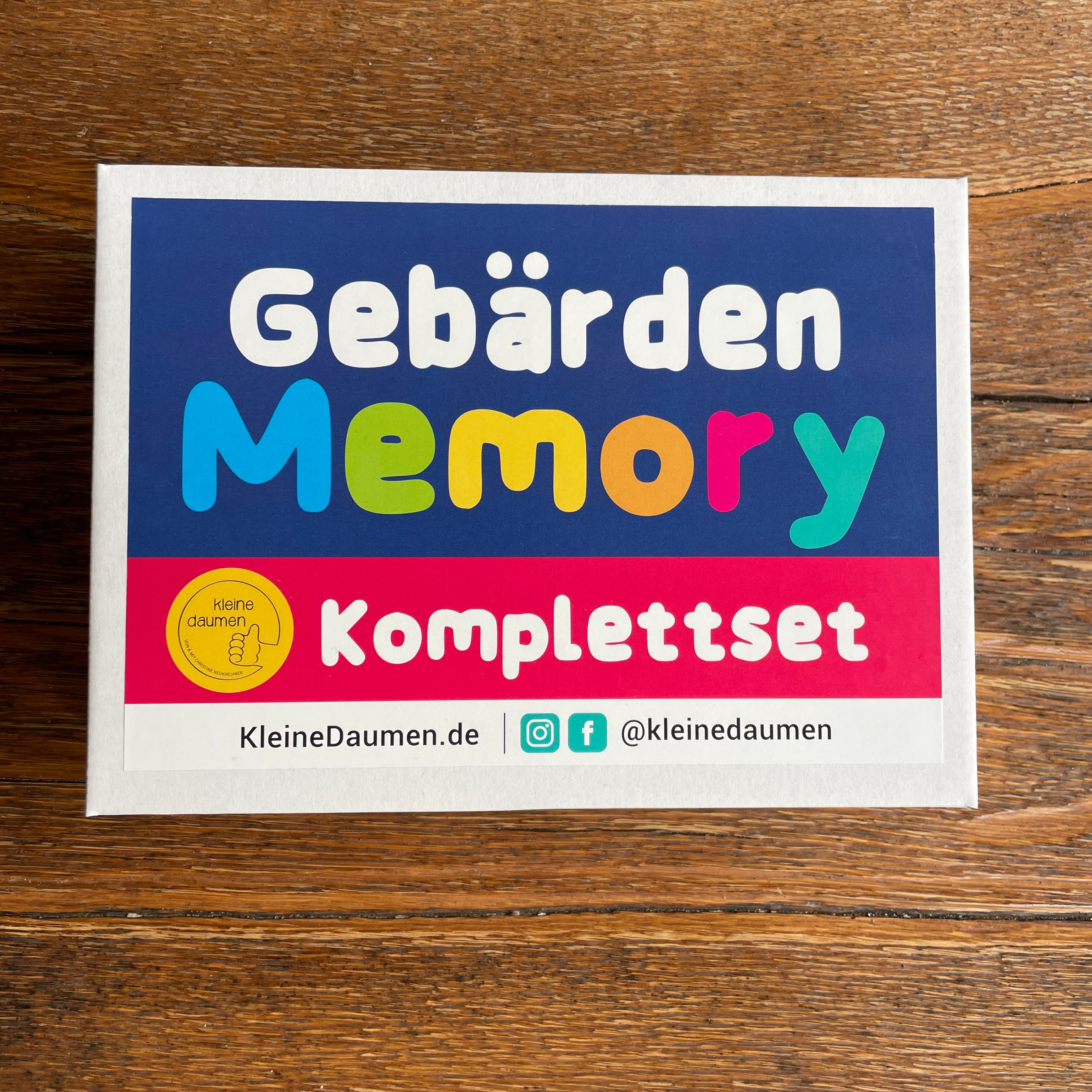 Box Gebärdenmemory