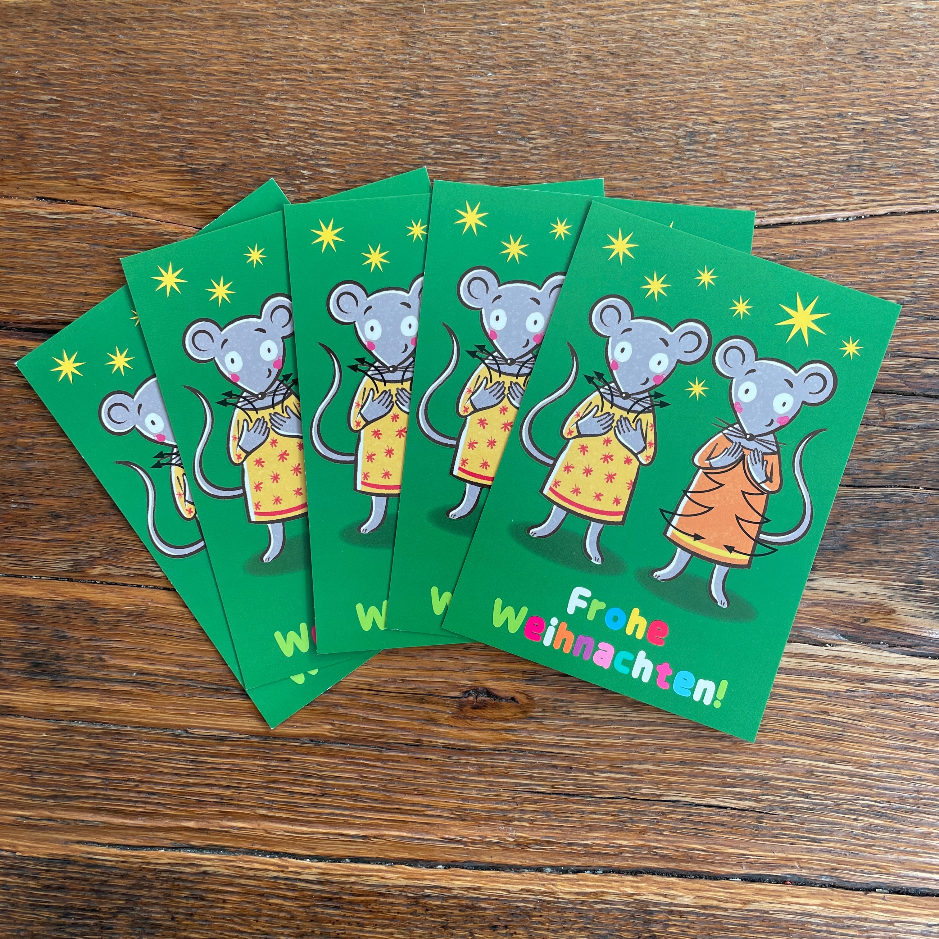 Postkarten mit Gebärden Weihnachtsset