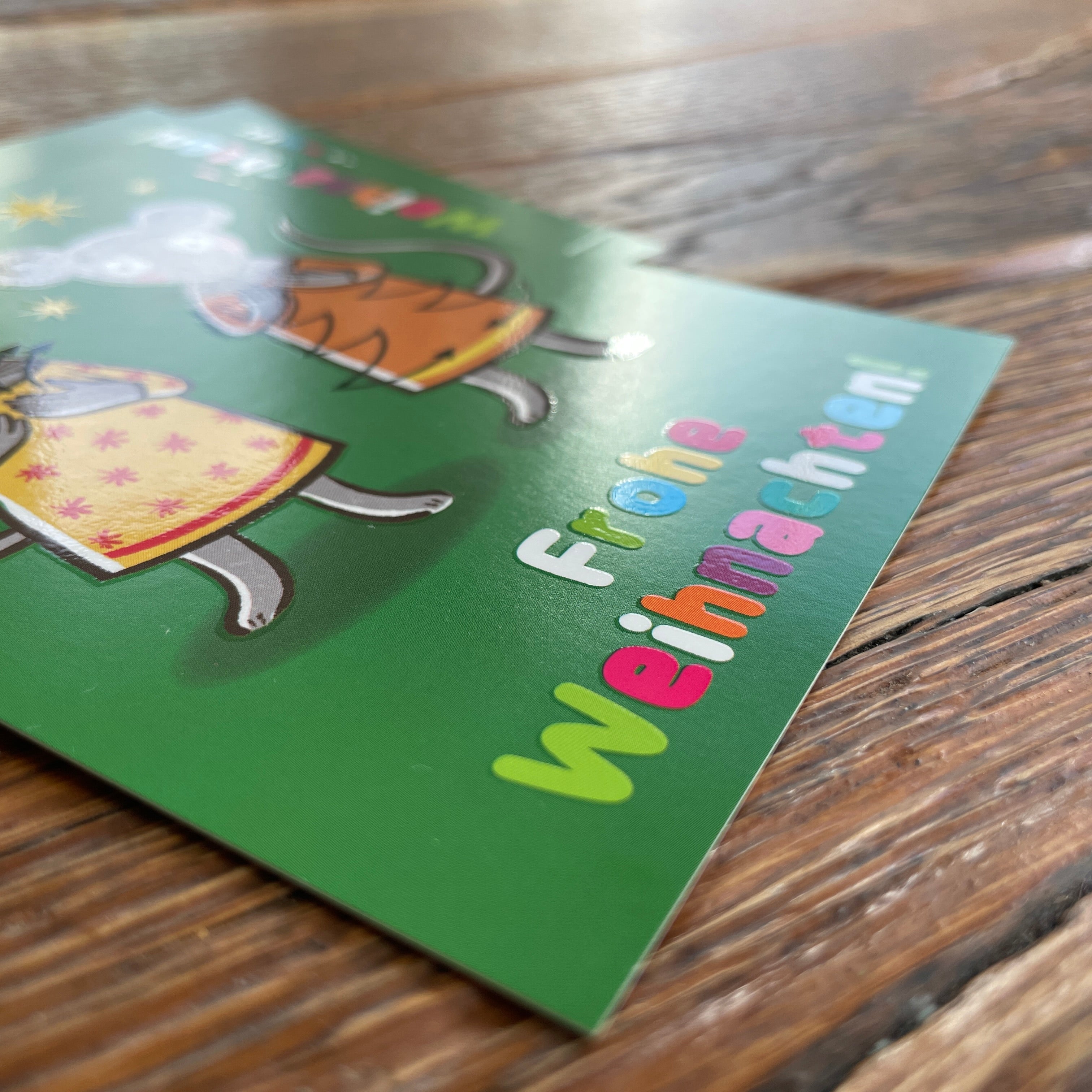 Weihnachtskarte Hochglanz