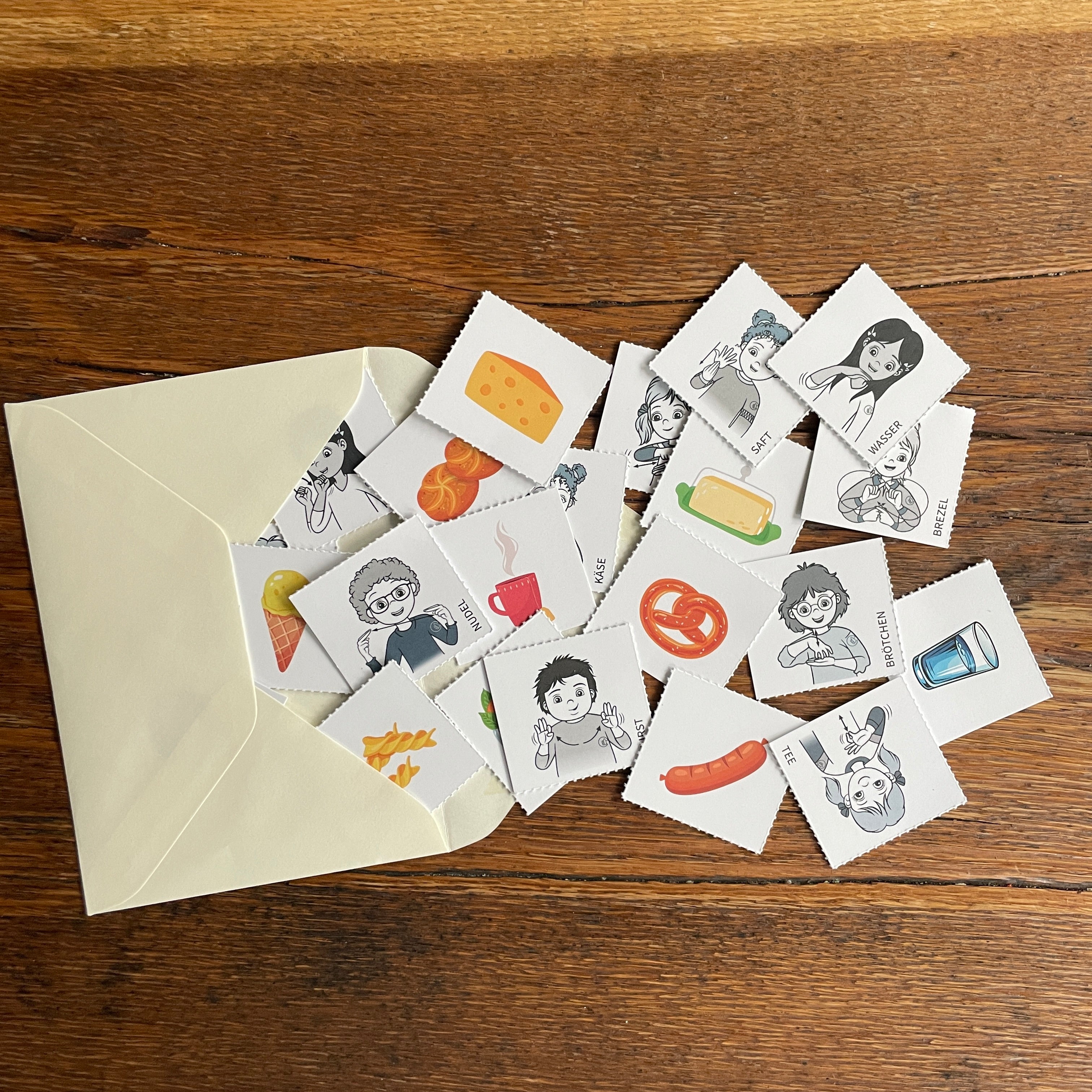 Memory-Spiel mit Gebärden Komplettset