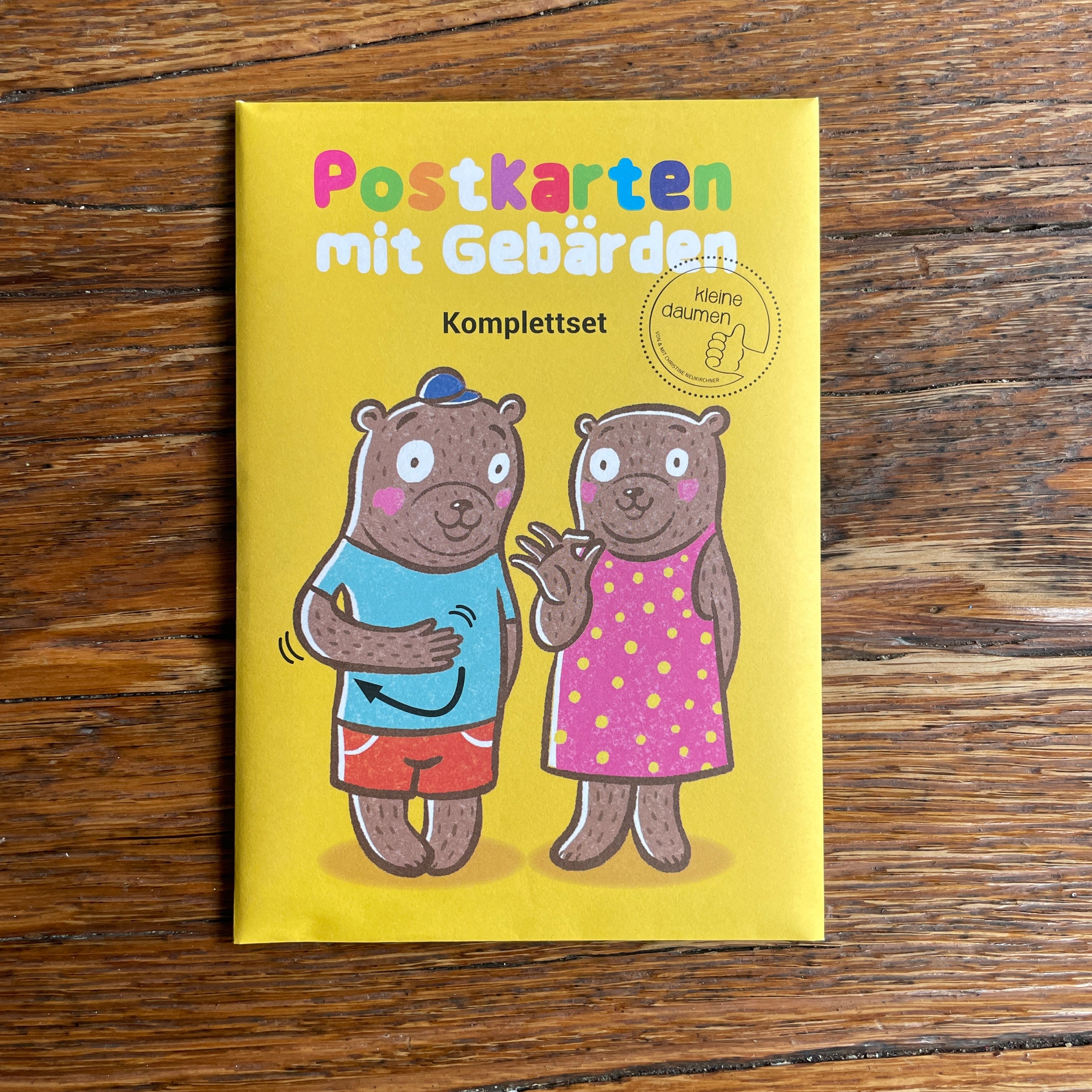 Postkarten mit Gebärden