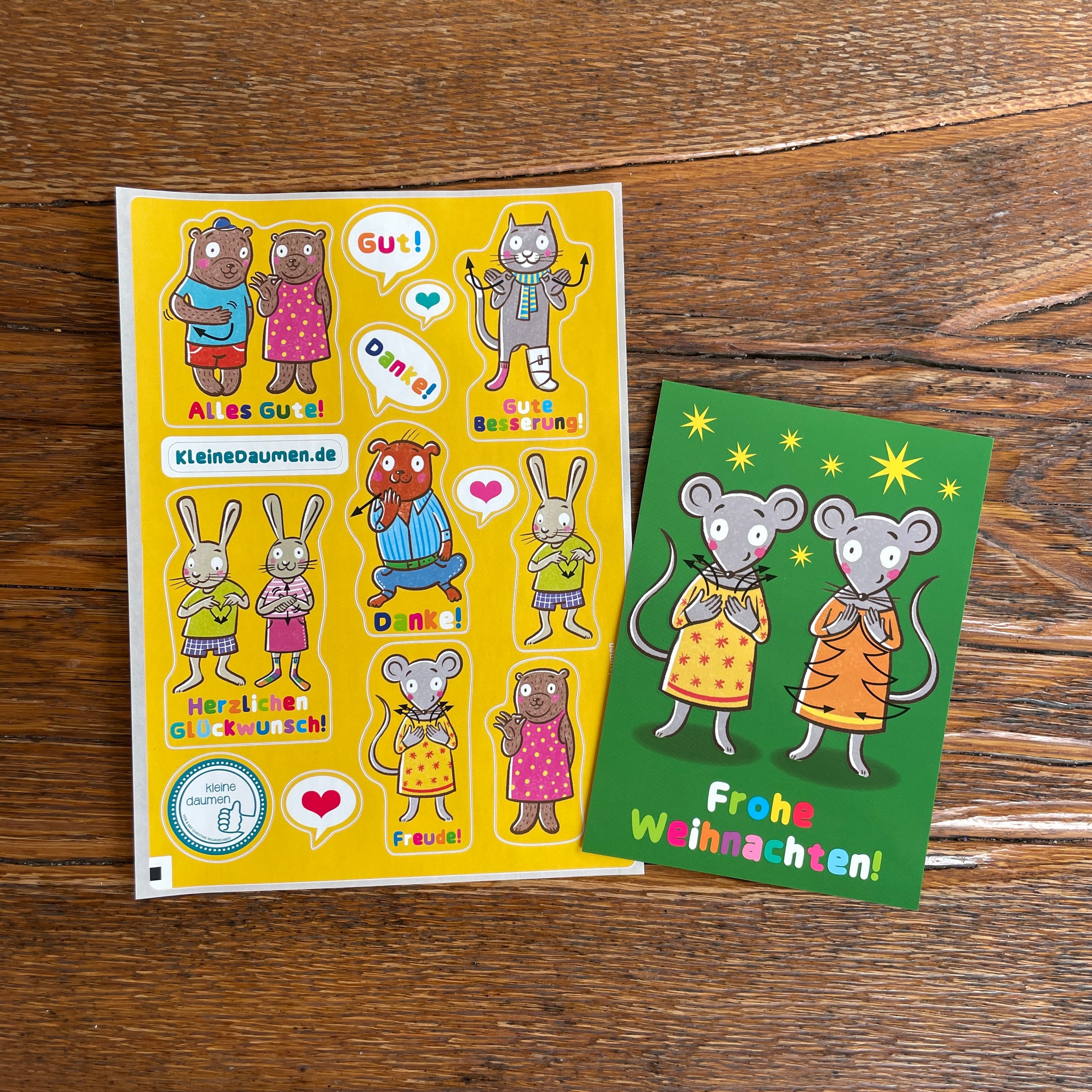 Adventskalender mit Gebärden 2025 mit Umschlag